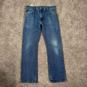 Levis 517 Jeans Mens 34x34 Blue Bootcut Mid Rise Medium Wash Western Denim